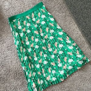 Old Navy floral pleat midi skirt